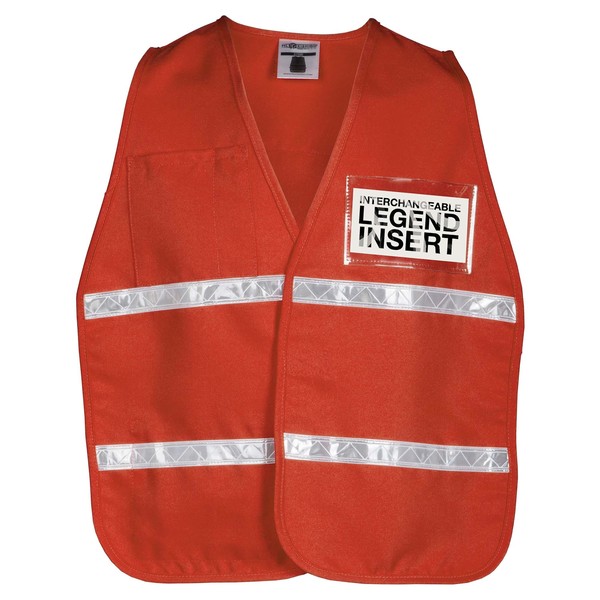 Kishigo International Orange, Not ANSI Compliant, Incident Command Vest 3707I